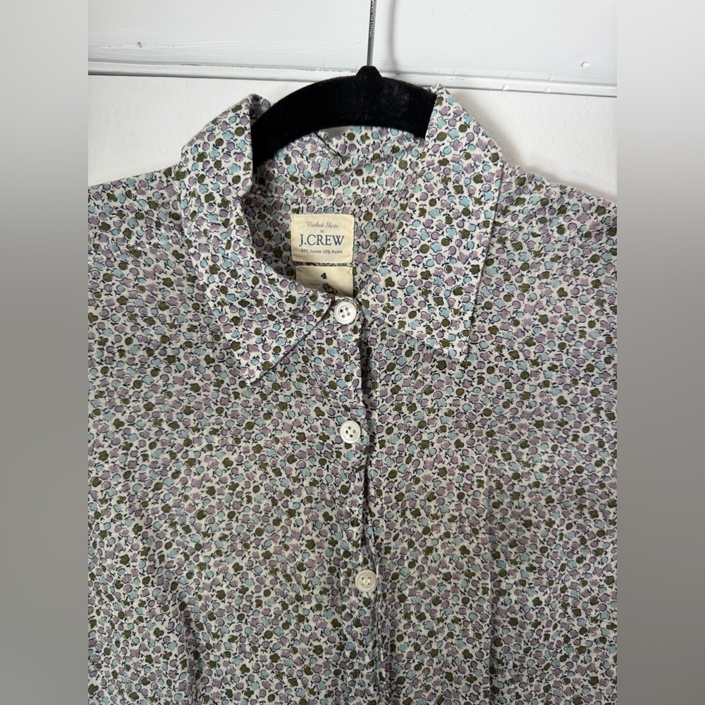 J. Crew Women’s Patterned Button Down Shirt